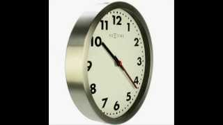 Stainless Steel and Glass Wall Clock - 44cm from Nextime screenshot 4