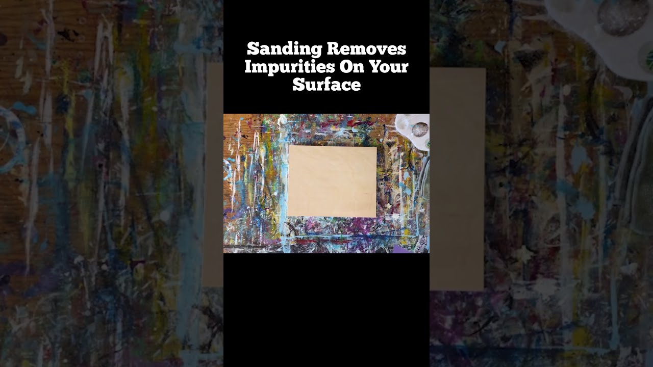 How to Prepare Wood for Acrylic Painting (shorts) YouTube