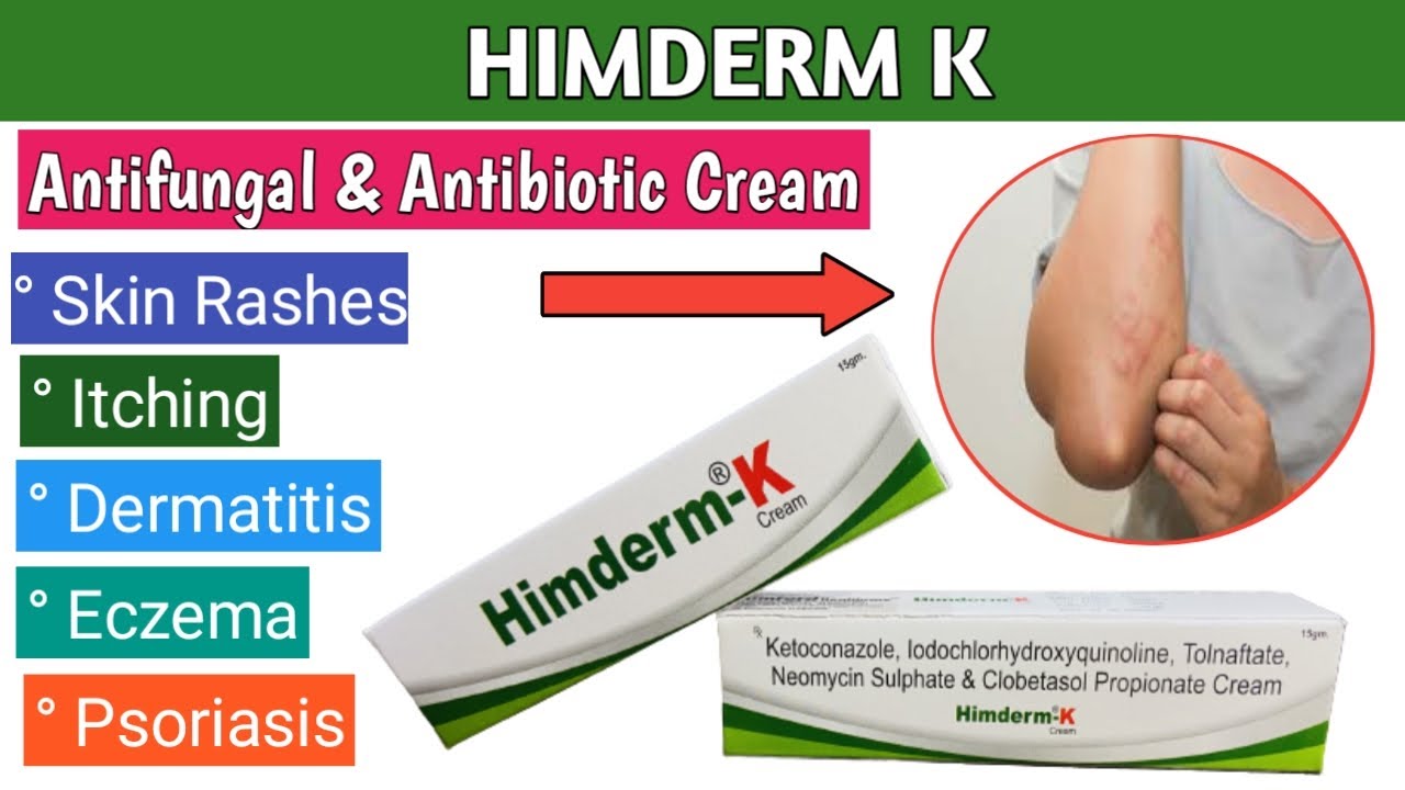 Himderm K Cream Anti fungal Antibiotic Skin Infection Best for Dermatitis Himford