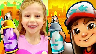 Subway Surfers Mumbai 2021 vs Like Nastya Subway Endless Run Gameplay HD screenshot 3
