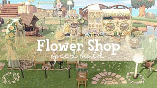 SPEED BUILD - OUTDOOR GARDEN / FLOWER SHOP | ACNH | ANIMAL CROSSING NEW HORIZONS | SPRINGCORE