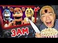 DO NOT WATCH FIVE NIGHTS AT FREDDY&#39;S MOVIE AT 3 AM!! * FREDDY FAZBEAR IS REAL!! *