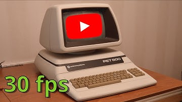 Watching YouTube on a Commodore Pet