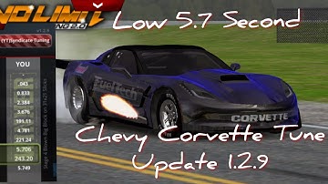 No Limit Drag Racing 2.0: Chevy Corvette Low 5.7 Second Tune (Update 1.2.9) Read Description