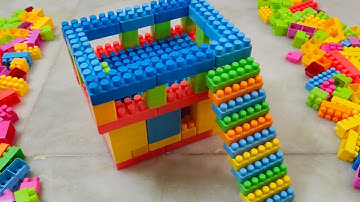 Satisfying DIY House ASMR/ Building  blocks /block game /Lego building fun#asmr#buildingblocks#lego