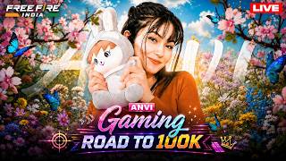 FREE FIRE LIVE 😇 ROAD TO 100k! ❤️ || #freefire #shortsfeed #shorts #live #girlgamer