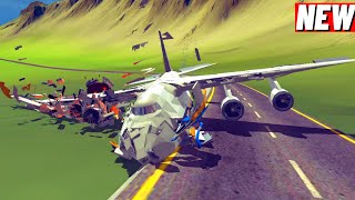 Realistic Airplane Crashes and Emergency Landings  | Besiege