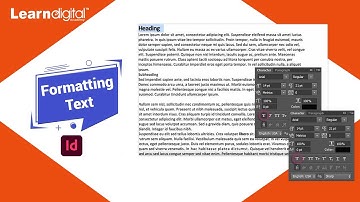 How to Format Text in Indesign Software | Formatting Text | Indesign tutorial