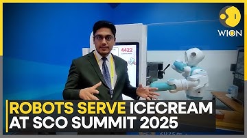 SCO Summit 2025: Robots Serve Ice Cream To Attendees At The Venue | WION