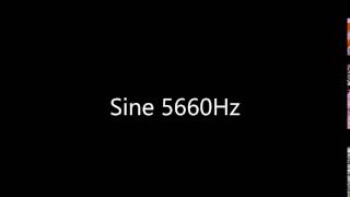 Sine 5660Hz Audio Only