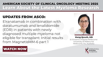 Elranatamab in Transplant-Ineligible Newly Diagnosed Multiple Myeloma: MagnetisMM-6