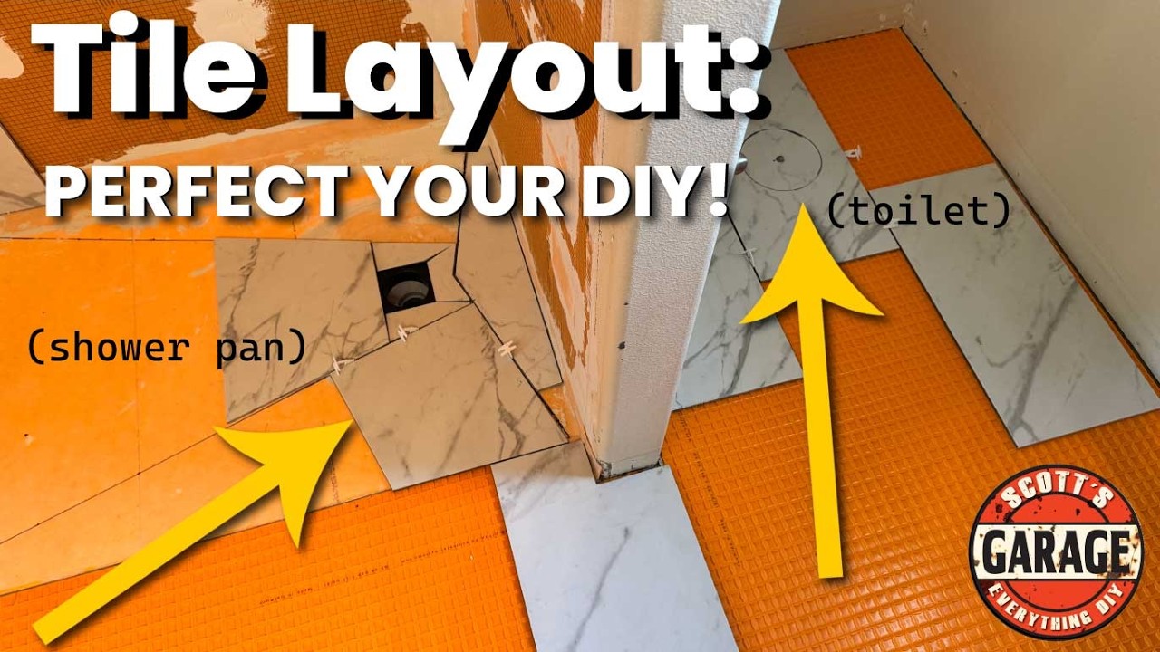 How to Layout Tile Like a Pro: Bathroom Edition - YouTube