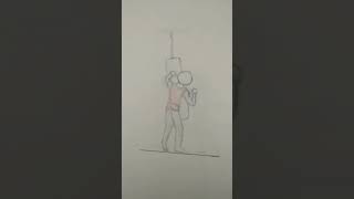 The story of a real boxer. #shorts #drawing