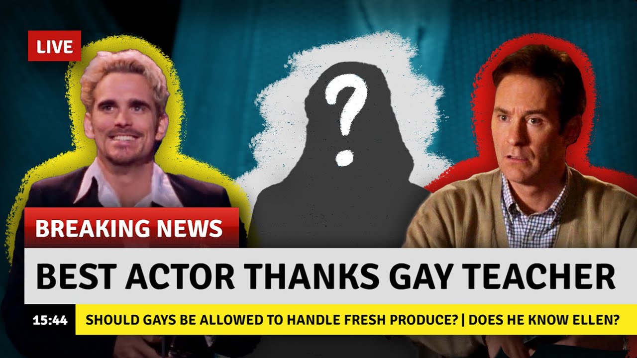 Getting outed at the Oscars is kinda funny, actually