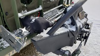 M1028A2 CUCV Project: added Hi-Lift Jack mount on front grill guard - No drilling required