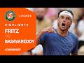 Knifflige Aufgabe für Fritz gegen Basavareddy | Highlights deutsch | French Open 2026 | 1. Runde