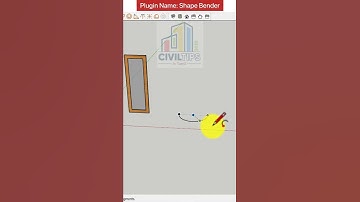 Create a curved window with shape bender plugin in sketchup