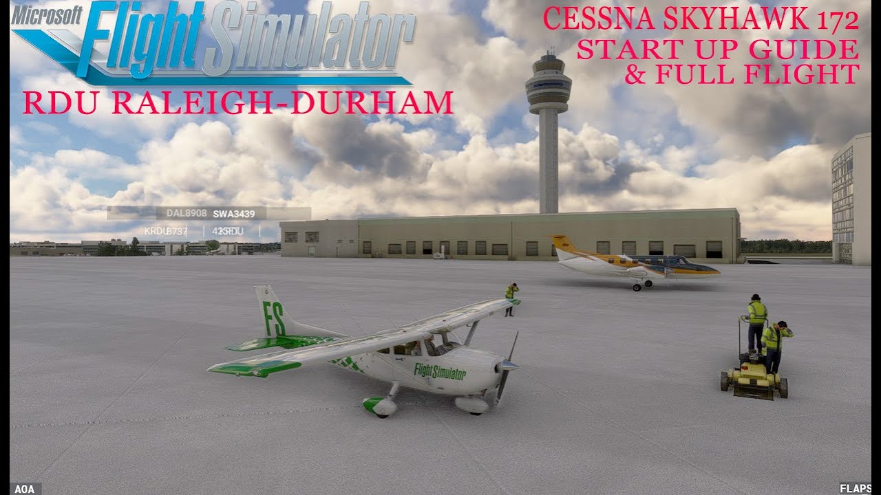 MSFS Cessna 172 Skyhawk (G1000) How to Guide | Cold Start Full Flight ...
