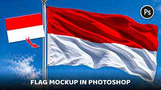 Turn Any Design Into a REALISTIC Flag Mockup in Photoshop | Step-by-Step