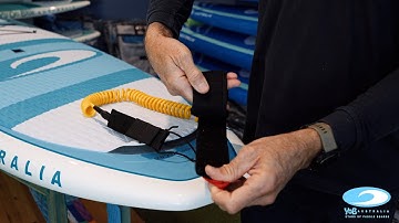 How to attach your SUP leash - YOB AUSTRALIA