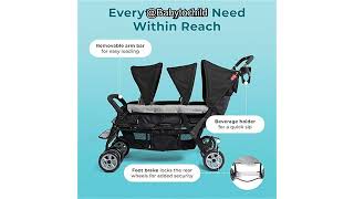 Is the Gaggle Compass Triple Stroller Safe & Easy for 3 Kids? Honest Review.