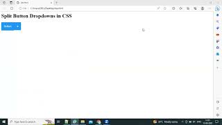 Split Button Dropdowns in CSS