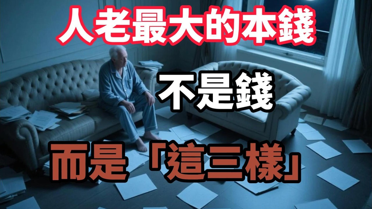 人老最大的本錢，不是錢，而是「這三樣」【陽光晚年】#晚年生活 #中老年生活 #為人處世 #生活經驗 #情感故事 #老人 #幸福人生 #talks