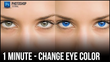 Change Eye Color in Photoshop in 1 minute | 1 minute photoshop | #MinutePhotoshop