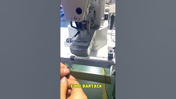 Bartack machine using for automatic fold tack. #automation #garments #sewing