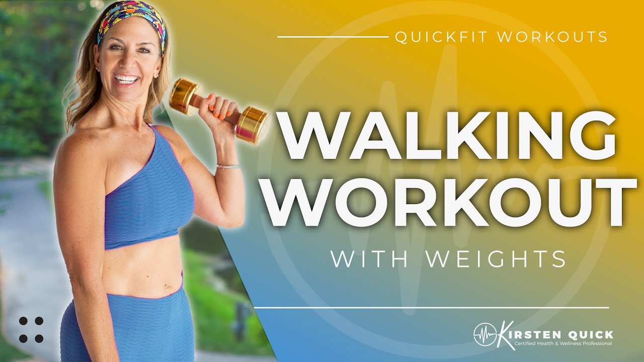 10 Minute Walking With Weights | Low Impact | No Jumping - YouTube
