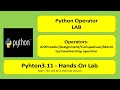 What is Python Operator | Tutorial for Beginners - LAB