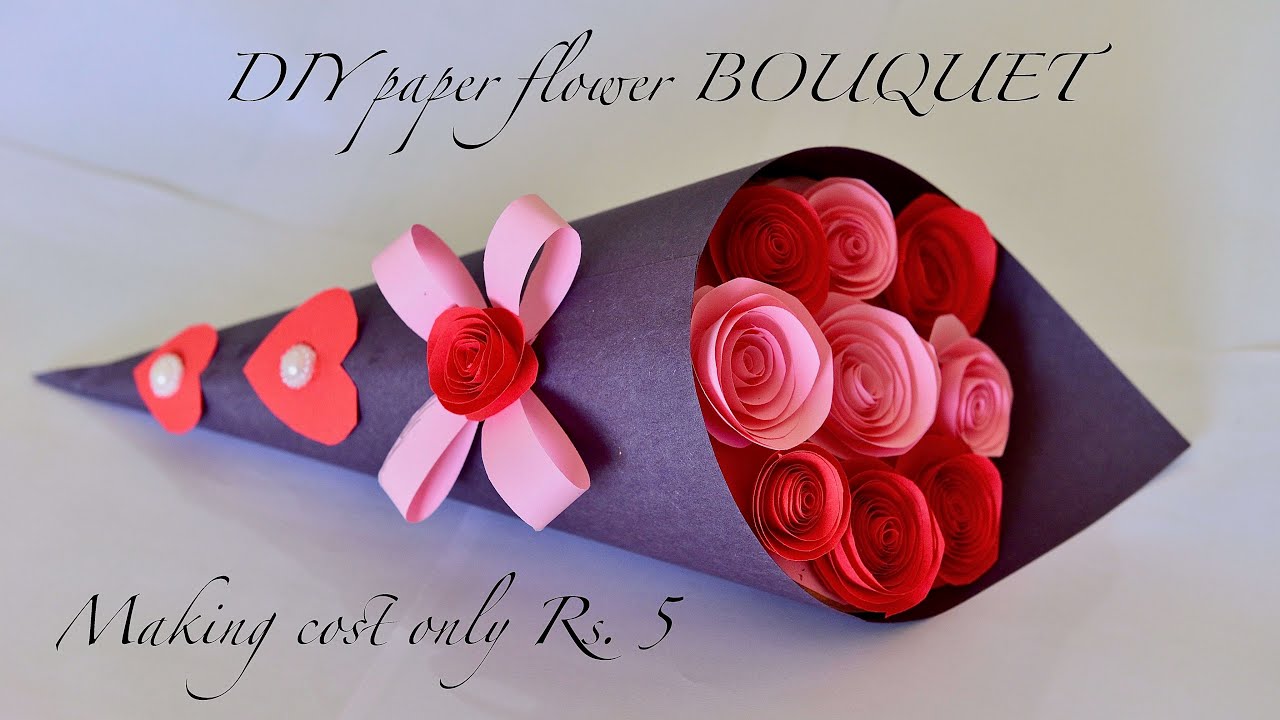 How To Make Paper Flower Bouquet For Birthday | Best Flower Site