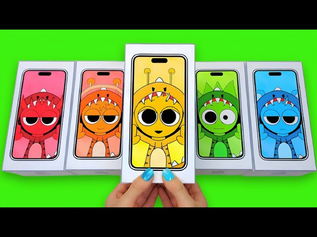 [🌈Paper_diy🌈] Incredibox Sprunki iPhone Box Unboxing! | ASMR | Tombi Asmr