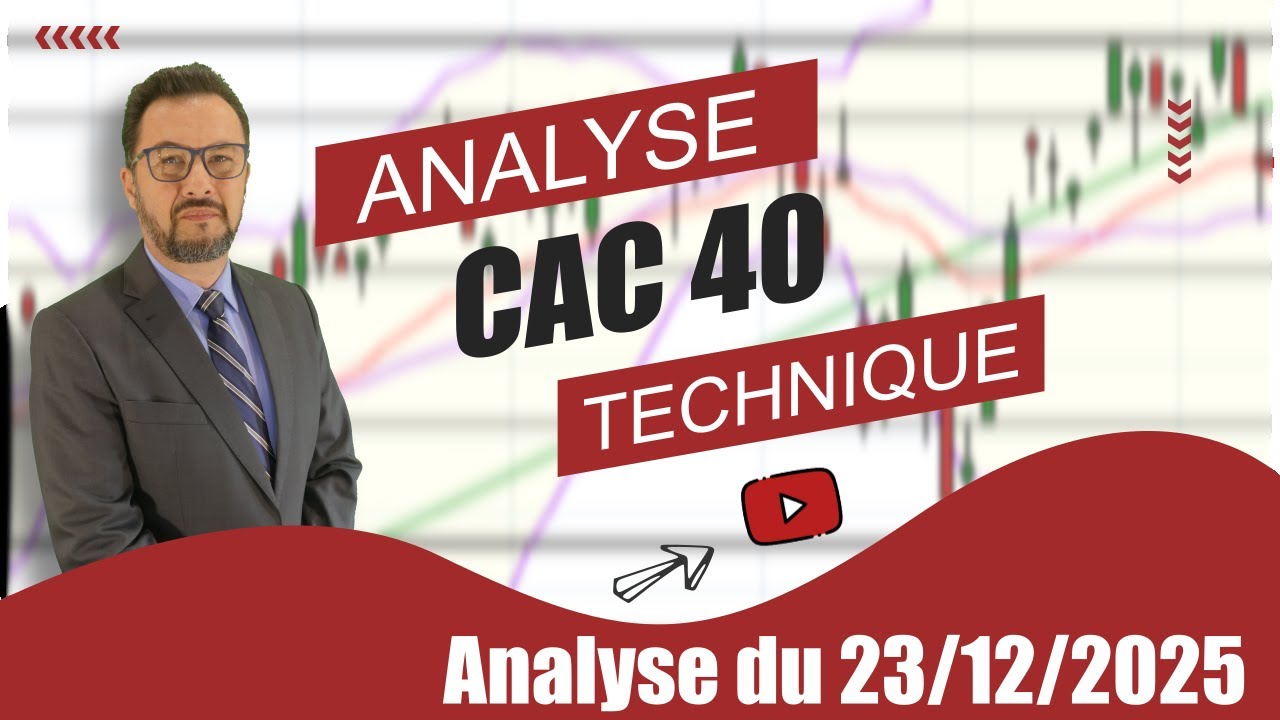 Le CAC 40 toujours sans tendance - Analyse Technique du 23-12-2025