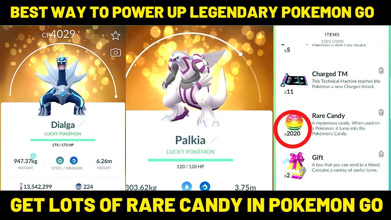 Get lots of Rare Candy Pokémon Go Best Method to Power Up Legendary