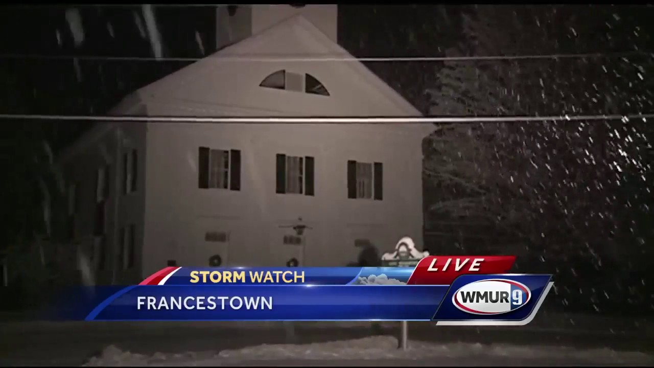 Francestown one of the areas that's picked up most snow