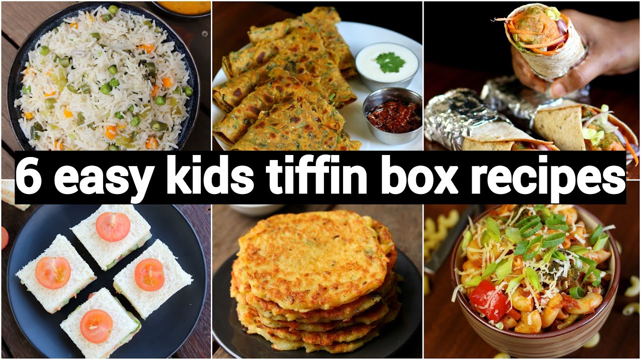 monday to saturday kids tiffin box recipes | 6 तरीके के टिफ़िन बच्चो के लिए | kids lunch box recipes