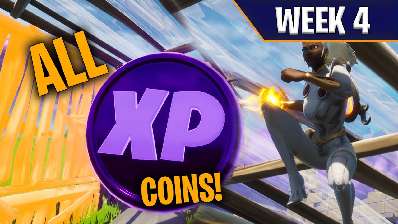 All 10 *WEEK 4* XP Coin Locations! FULL Guide! | Season 4: Nexus War