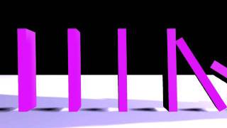 AutoDesk 3dmax Animation using reactors The Domino Effect