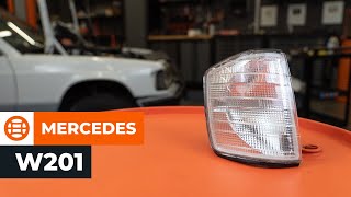 Hogyan cseréljünk Fékbetét kopásjelző MERCEDES-BENZ 190 (W201) - online ingyenes videó