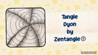 Tangle Dyon by Zentangle®️ Zentangle patterns tangles art