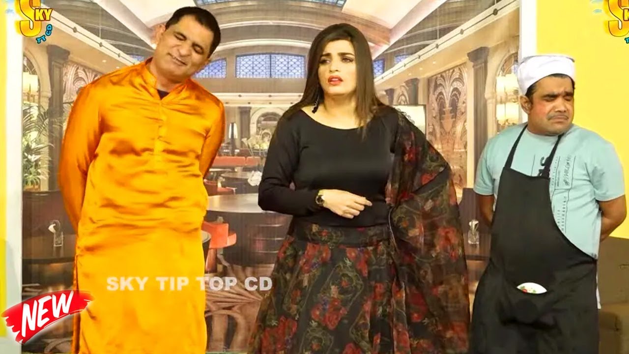 Amjad Rana and Raima Khan | Guddu Kamal | New Stage Drama | Nakhray Nida De 