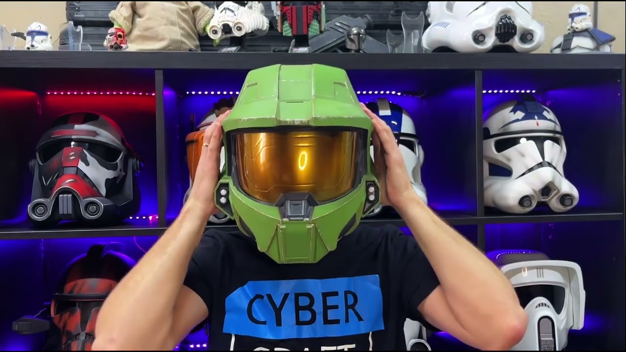Review of the Halo Infinity helmet from CyberCraft