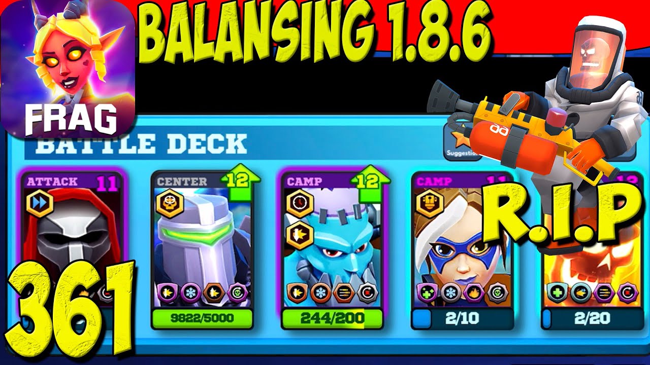 FRAG Pro Shooter - Gameplay Walkthrough part 361 - New Update Balansing 1.8.6😱😱😱(iOS,Android)