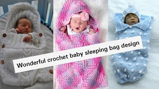 Looking osam, wonderful, colorful crochet baby slipping bag design, lovely hand made baby bag design