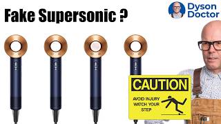 Fake Dyson Supersonic HD08. Counterfeit Dyson products are amongst us. Don't get caught out !