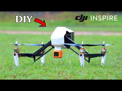 Make A DIY Foldable Dji Inspire Drone | Hi Tech xyz - YouTube