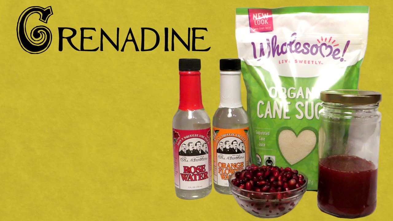 How to Make Grenadine - Homemade Vegan Organic Pomegranate Syrup (Booze in the Kitchen)