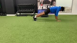 High Plank Slider Knee Tucks
