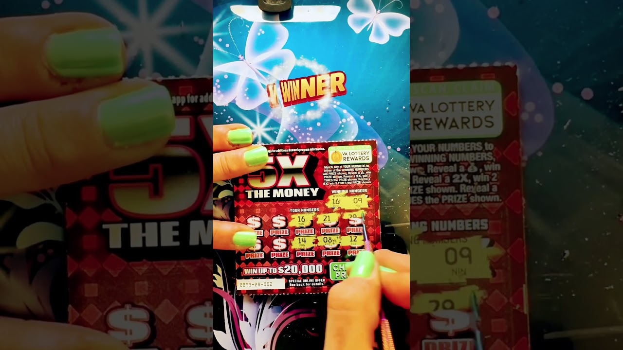 😃 Matched a number on a $2 Virginia Lottery "5X The Money" ticket. 